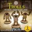 PWork Wargames RPGT0110MDF - RPG TOKENS Trolls