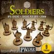 PWork Wargames RPGT0120MDF - RPG TOKENS Soldiers