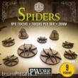 PWork Wargames RPGT0200MDF - RPG TOKENS Spiders