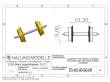 Halling ETH-AXO-VRP-090-H0M - Laufachse spitz, H0m, mit 9mm