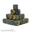 Baron of Dice FAN-GITZ-01-RD - Black Moon Round 16mm