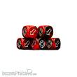 Baron of Dice Scatter-Red-RD - Scatter Dice Chaos Red Round