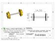 Halling ETH-AXO-VRP-080-H0 - Laufachse spitz, H0, mit 8mm