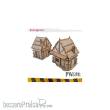 PWork Wargames TS01030MDF - MDF Terrain Town Houses