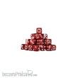Baron of Dice CHAOS-WE-02-RD - Carnage 3 Dark Red Dice 16mm rd