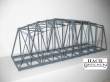 Hack Brücken 13300 - Bogenbrücke 40 cm 2-gleisig, grau - Typ B42-2