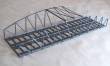 Hack Brücken H0 13330 - Bogenbrücke 46cm, 2-gleisig, grau - Typ B46-2
