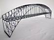 Hack Brücken 13550 - Bogenbrücke 100 cm 2-gleisig, grau - Typ B100