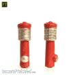 Halling M-211-C-FM - Hydrant, groß, rot-silber. Fertigmodell, 2 Stk