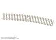 Trix T14518 - Minitrix Gebogenes Gleis mit Betonschwellen Radius 492,6 mm