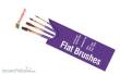 Humbrol AG4305 - Pinsel Set -flach 3,5,7,10