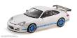 Minichamps 155062021 - PORSCHE 911 GT3 RS - 2002 - WHITE W/BLUE STRIPES