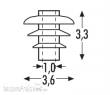Sommerfeldt 157 - Dach-Isolator, grün (24 Stück) {# 157}