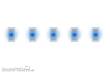 Faller 163751 - 5 SMD-LEDs, blau