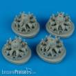 Quickboost QB72 140 - B-24D Liberator engines für Hasegawa Bausatz