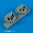 Quickboost QB72 198 - P-38J Lightning correct air intakes für Academy Bausatz