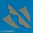 Quickboost QB72 284 - F-117A Nighthawk v-tail for Hasegawa