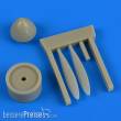 Quickboost QB72529 - I-153 propeller Cw/tool for ICM