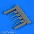 Quickboost QB72 625 - 1:72 Bf 109G-6 piston rods with undercarriage legs locks for Tamiya