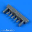 Quickboost QB72 657 - 1:72 La-5 exhaust for CLEAR PROP