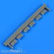 Quickboost QB72 658 - 1:72 La-5 exhaust flaps for CLEAR PROP