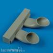 Quickboost QB32 072 - 1:32 Nakajima Ki 44 exhaust for Hasegawa