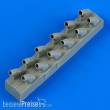 Quickboost QB32159 - 1:32 P-40E Warhawk exhaust for Hasegawa