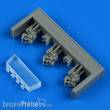 Quickboost QB32 348 - Macchi MC.202 late & C.205V serie III gunsight (San Giorgio tipo C - late) for Italeri