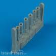 Quickboost QB48 186 - 1:48 F4U-7 Corsair exhaust für Hasegawa Bausatz