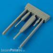Quickboost QB48 224 - 1:48 MiG - 17F gun barrels for Hobby Boss kit