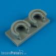 Quickboost QB48 358 - 1:48 Bf 110 oil tanks for Cyber Hobby