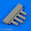 Quickboost QB48671 - 1:48 F4U-5 Corsair gun barrels without pylons for Hasegawa