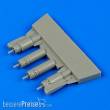 Quickboost QB48672 - 1:48 F4U-5 Corsair gun barrels with pylons for Hasegawa