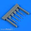 Quickboost QB48 917 - 1:48 Bf 109G-6 piston rods with undercarriage legs locks f. Tamiya