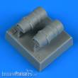Quickboost QB48 922 - 1:48 Macchi Mc.205 Veltro oil radiators for Hasegawa