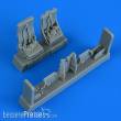 Quickboost QB49 068 - Mi-24 Hind seats with safety belts for TAMIYA