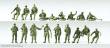 Preiser 16510 - HO BW Kradf. Panzersold.18St.