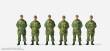 Preiser 16842 - HO Soldaten steh. Bundeswehr