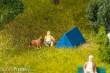 Faller 180003 - 4 Zelte, blau
