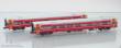 ASM Arndt Spezial-Modelle 18002 - 2er Set Personenwagen B7 NSB, Ep.V, Tomatensuppedesign - Lemke