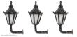 Faller 180111 - LED-Wandleuchten, Sechskantlaterne mit Krone, 3 Stück