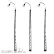 Faller 180117 - LED-Gittermast-Bogenleuchte, warmweiß, 3 Stück