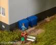 Faller 180914 - 2 Blaue Mülltonnen