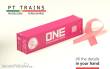 PT Trains 190019 - Container 40`HC ONE - BREAST CANCER + Rosa RIBBON