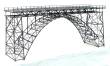 Hack Brücken H0 19010 - Hochbogenbr. 60cm (Müngstener Brücke Mittelteil) 2-gl - Typ M60