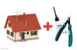 Faller 195602 - FALLER Promotion-Set Bastelhaus (creme/rot)