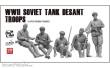 Border Model BR-004 - WWII Soviet Tank Desant Troops (5 pcs. Resin Figures)