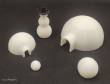 Trains4you 200106 - Schneeset, bestehend aus Iglu groß, Iglu klein, Schneemann mit Hut im Maßstab 1:87