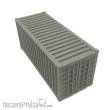 Trains4you 200135 - Container 20ft, grau, 1 Stück im Maßstab 1:45 (Spur 0)
