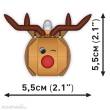 Cobi 20014 - Christbaumschmuck - Rentier mit der roten Nase